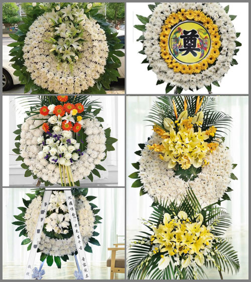 浙江省台州玉环县楚门镇龙王村花圈速递