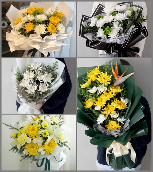 浙江省台州玉环县楚门镇龙王村白事花束代送